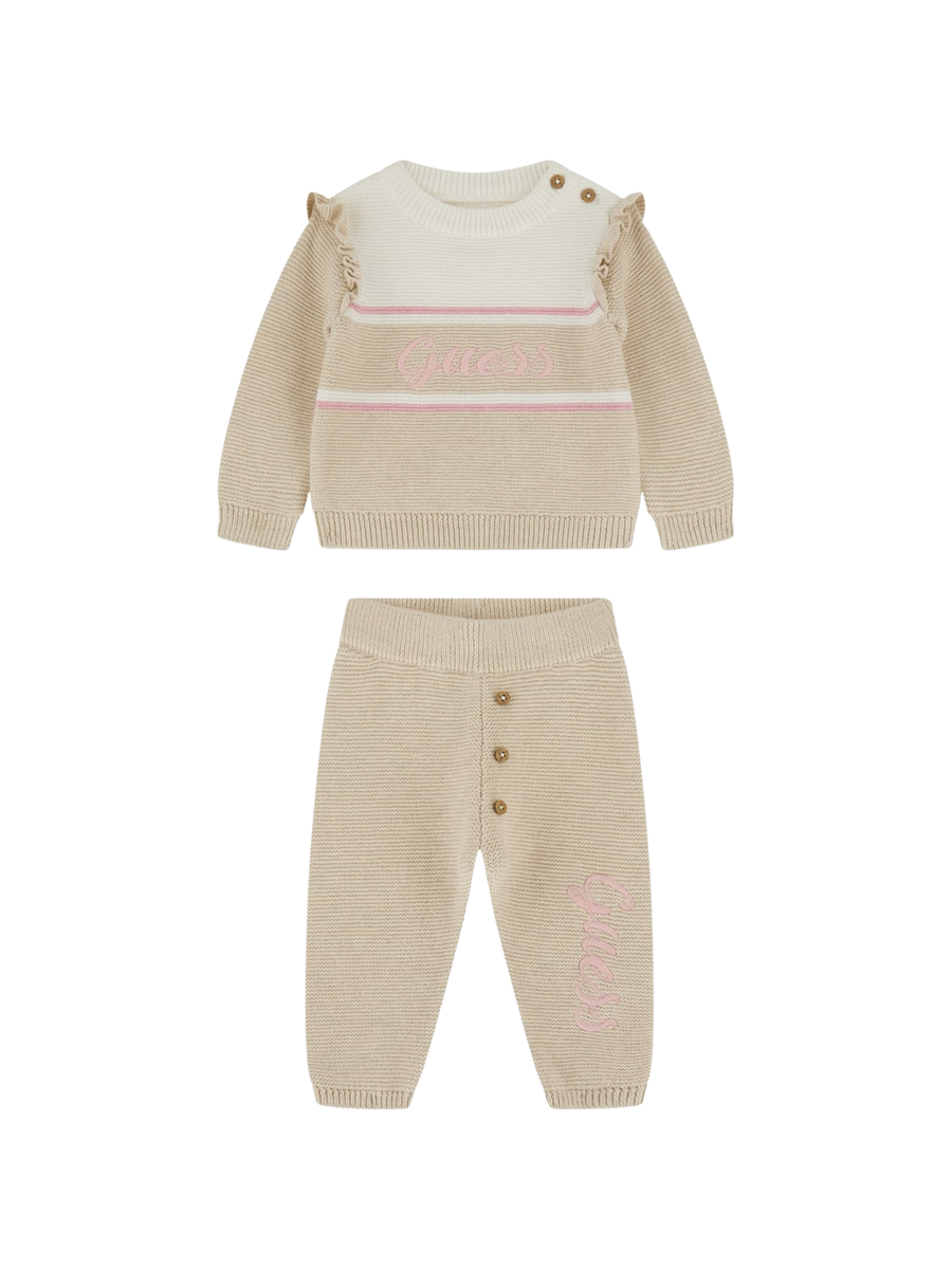 Completo Guess beige con dettagli rosa A5YG13Z3FK1 LOH Guess 