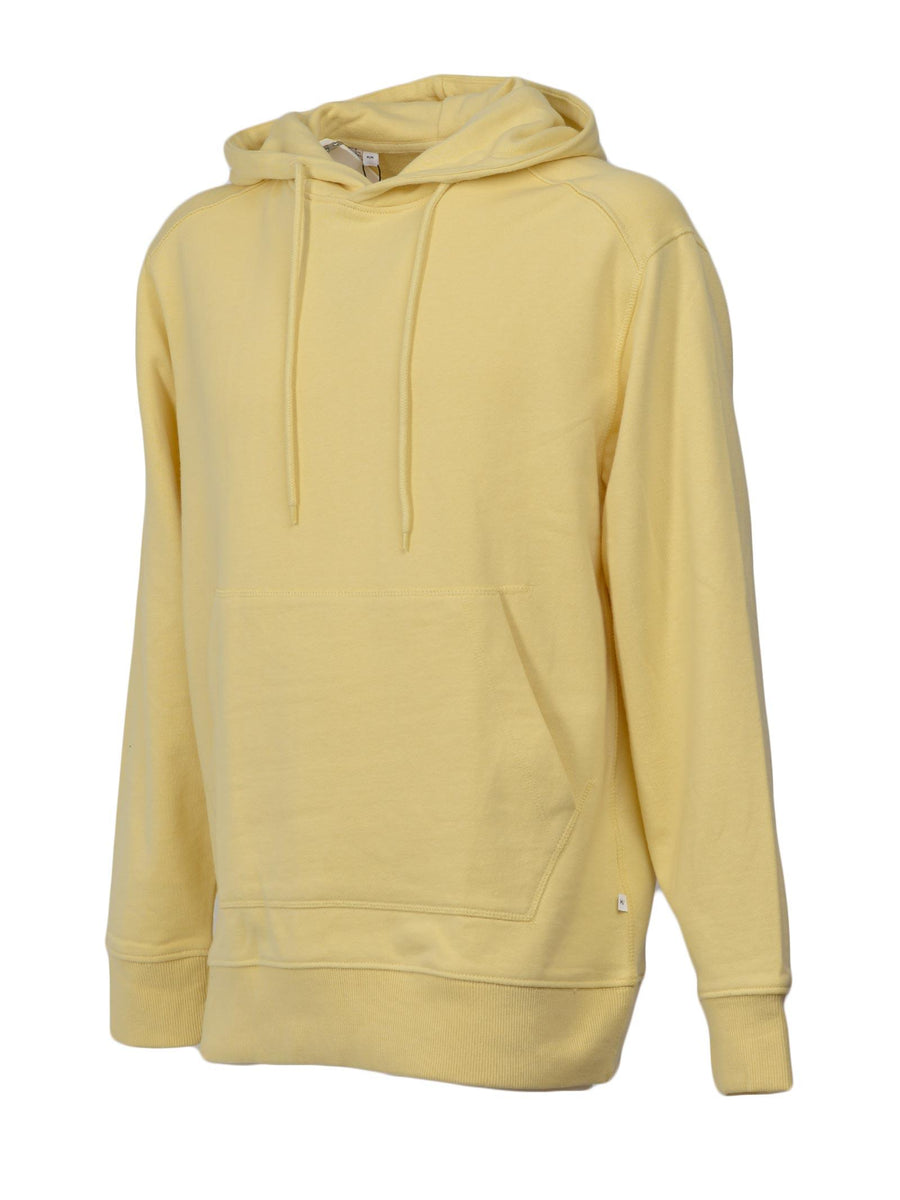 Felpa basic con cappuccio gialla 16077368 SUN Selected 