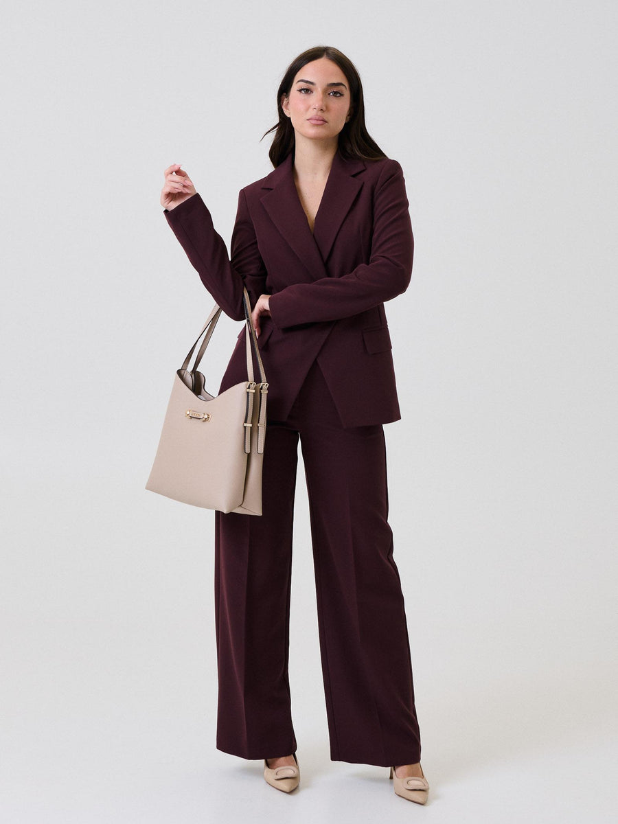 Giacca doppiopetto Armoire bordeaux in tessuto tecnico 25502 BORDEAUX Armoire 