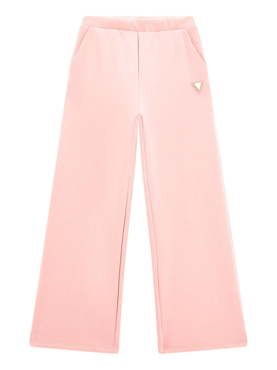 Pantaloni a palazzo Guess in tessuto rosa e placca logo J4YB11KCAY2 G6J6 Guess 