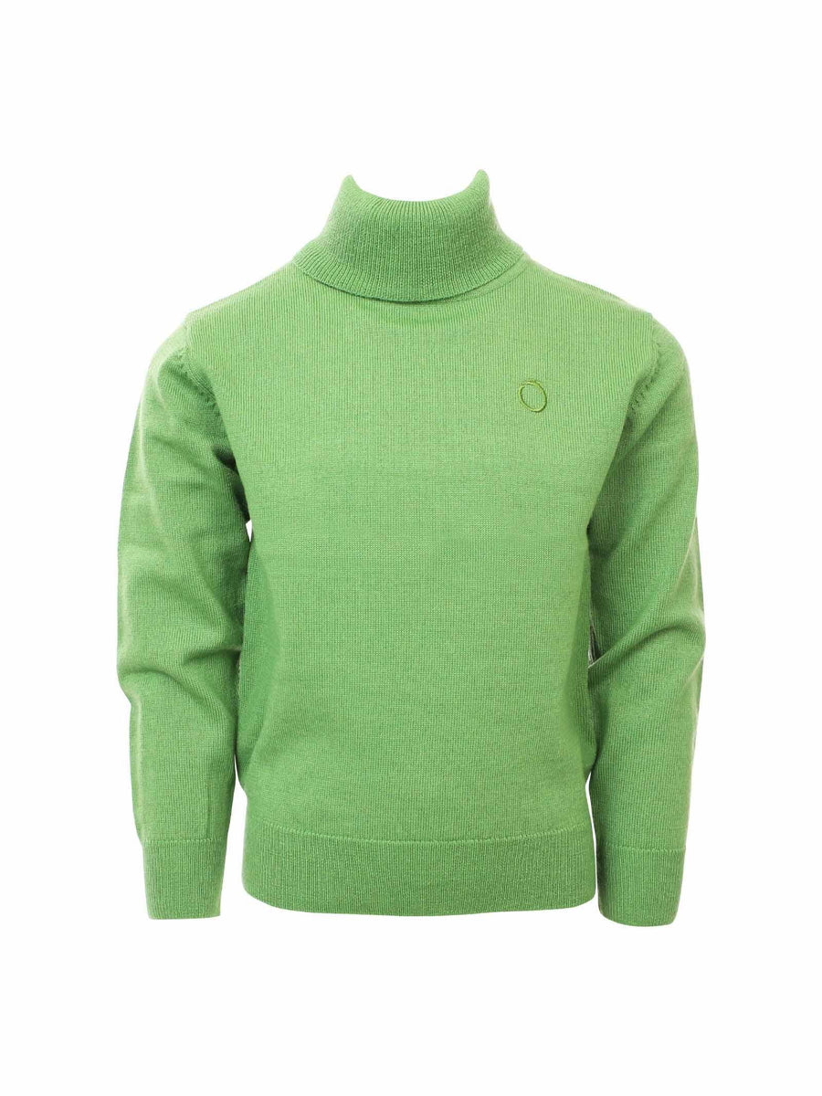 Maglioncino collo alto verde TBA23013LU GREEN Trussardi 