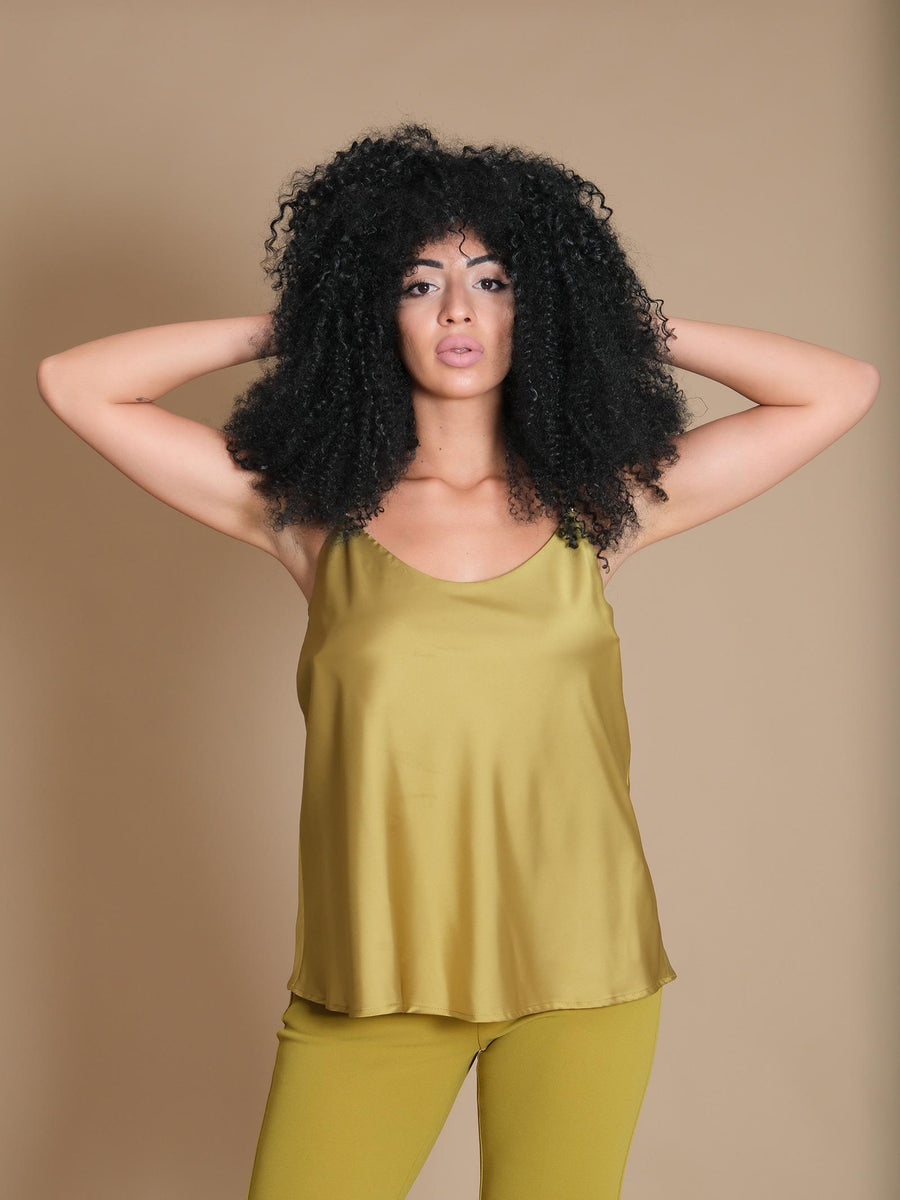 Bluse Imperial verde olio scollo rotondo RGJ5IDG OLIO Imperial 