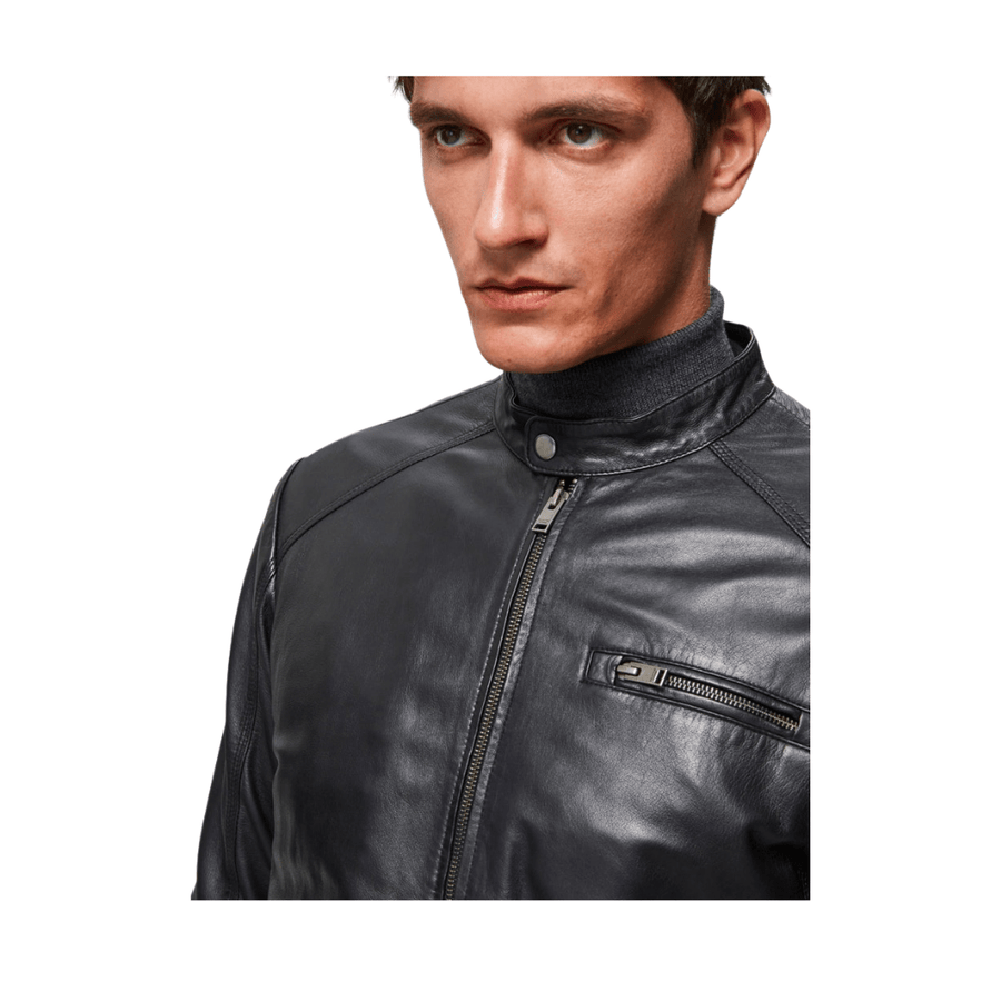 Giubbino pelle nero Selected 16067129 BLK Selected 