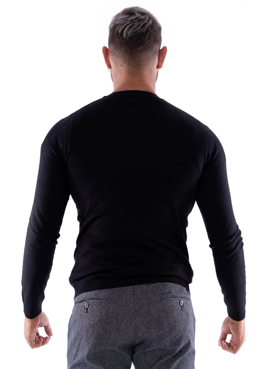 Cardigan nero Alessandro Dell'acqua AD0201T2024 80 Alessandro Dell'Acqua 