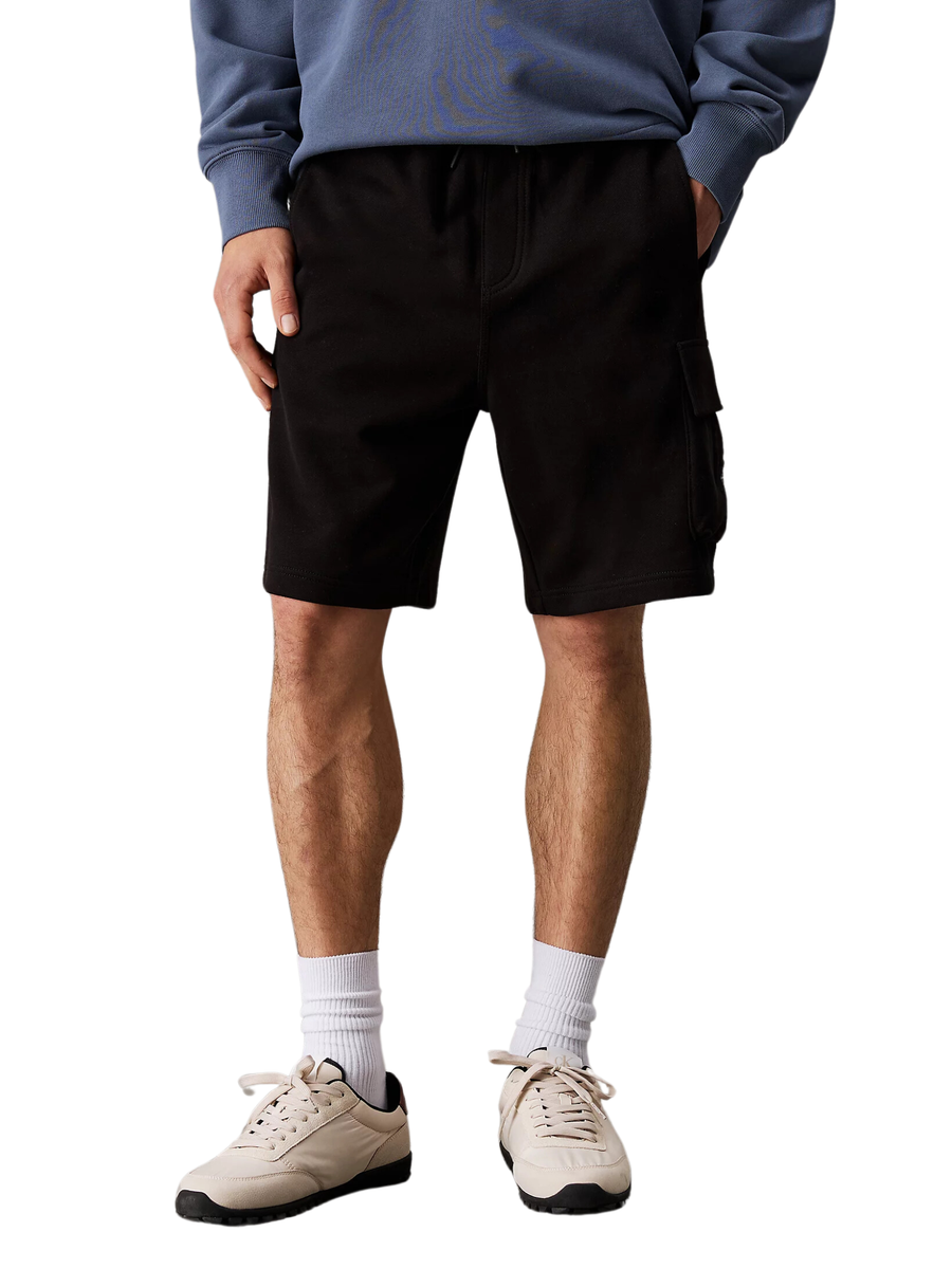 Bermuda cargo Calvin Klein nero in tuta J30J327284 BEH Calvin Klein 