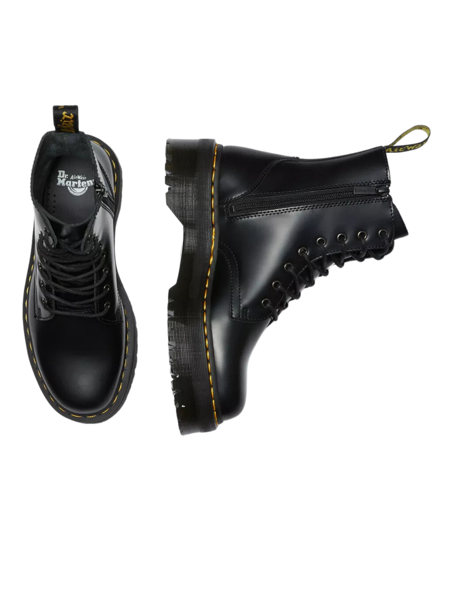 Stivali "jadon" Dr. Martens neri in pelle smooth 15265001 BLK Dr. Martens 