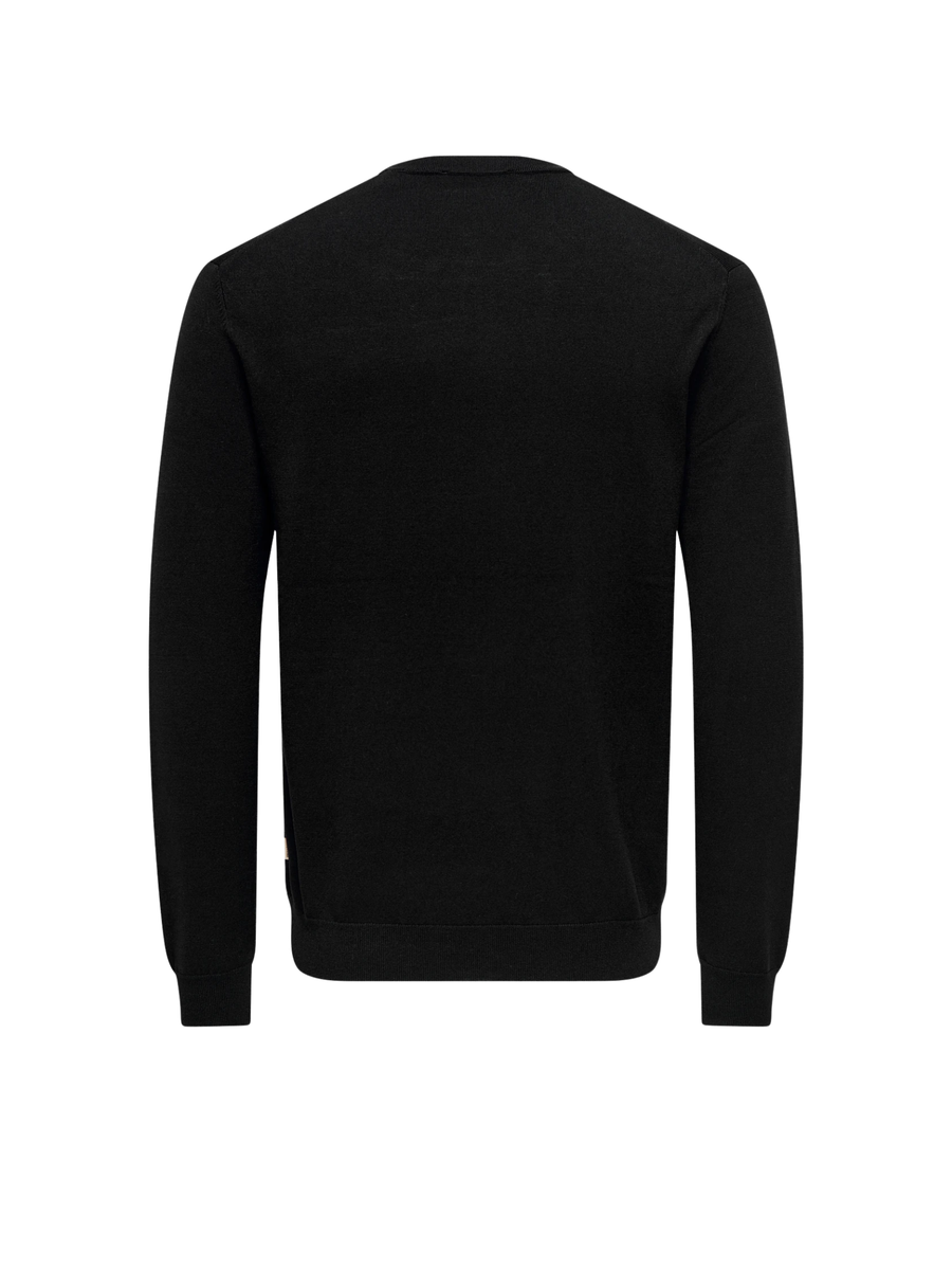 Maglione "Wyler" Only & Sons nero 22020088 BLACK Only & Sons 