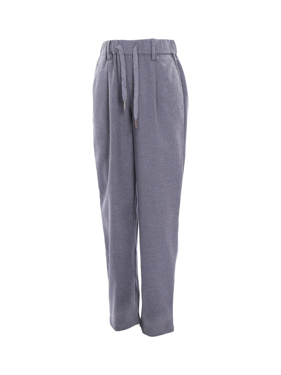 Pantalone Trussardi Grigio coulisse in vita con pences TBA24043PA GREY Trussardi 