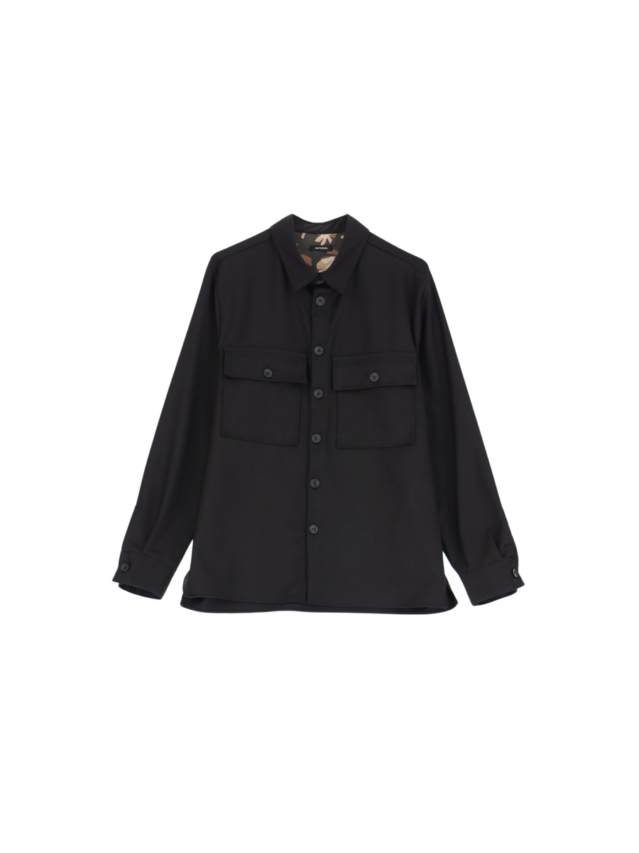 Camicia Imperial nera con tasconti frontali C1I9IBV 1900 Imperial 