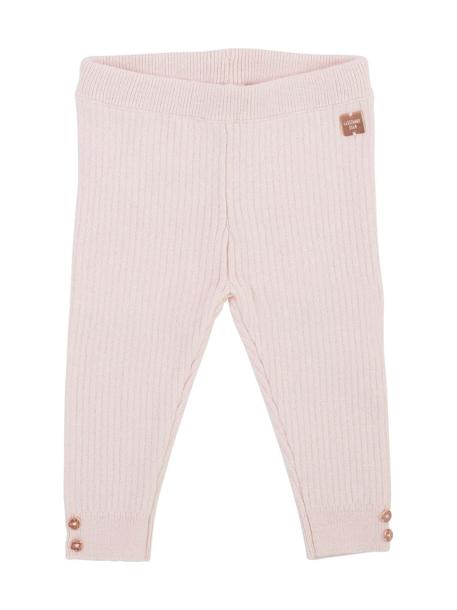 Leggings rosa cipria a coste Y04114 ALBI Carrement Beau 