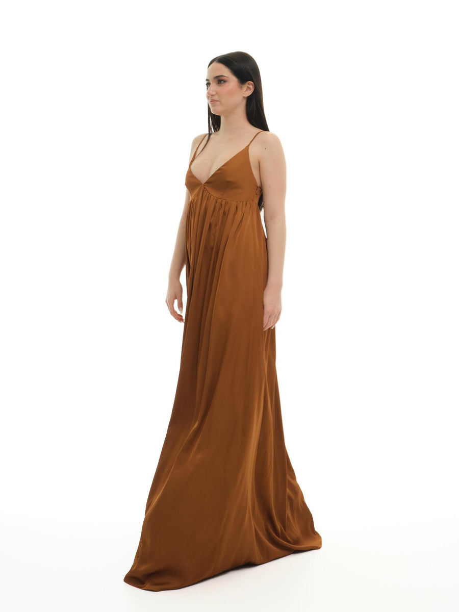 Abito lungo Silence Limited "Victory" bronzo SD9067 BRONZE Silence Limited 