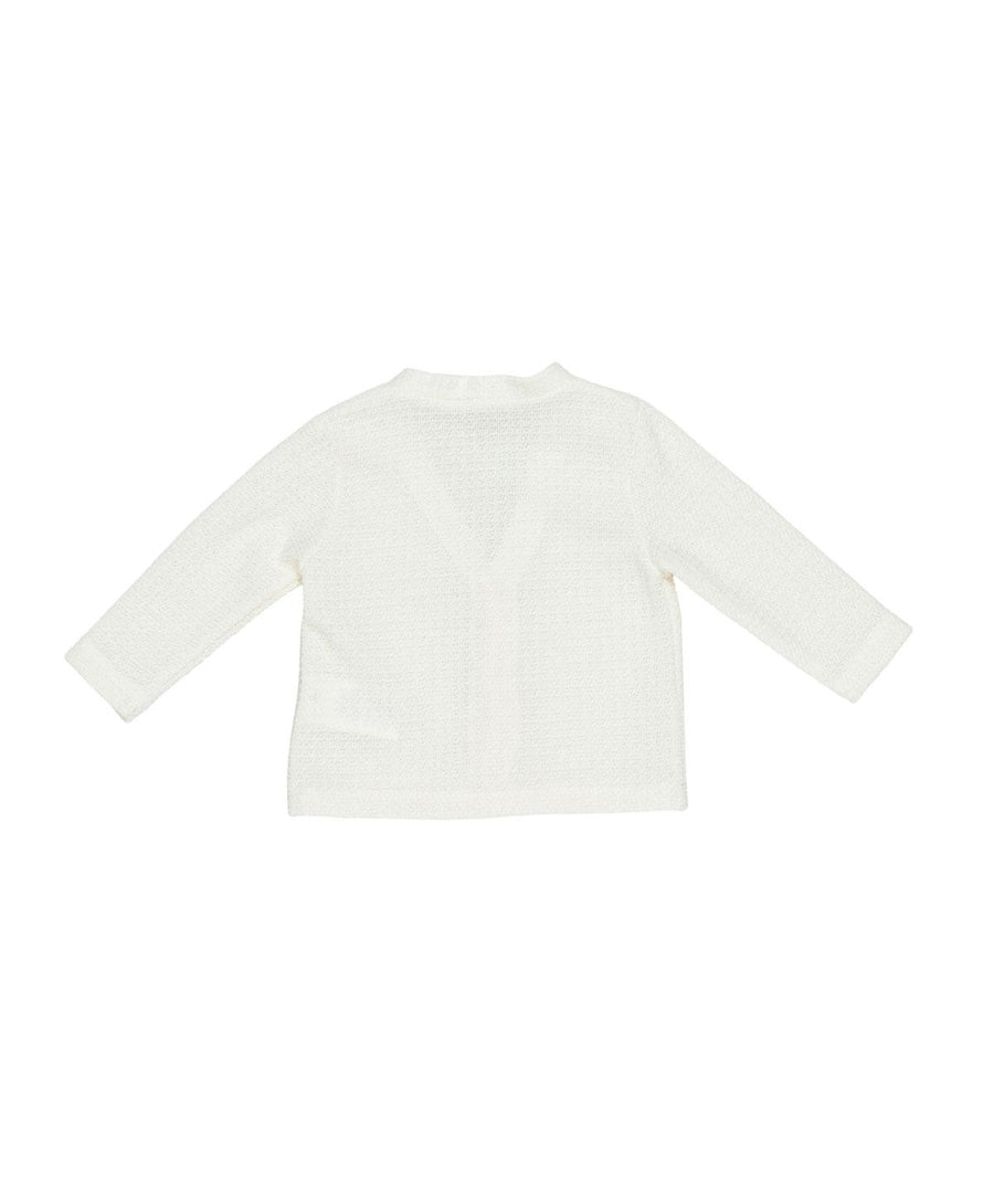 Cardigan panna con bottoni neri MR2500 GES Manuel Ritz 