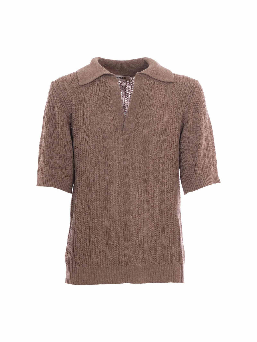 Polo in maglia Imperial beige M3614MA280 BEIGE Imperial 