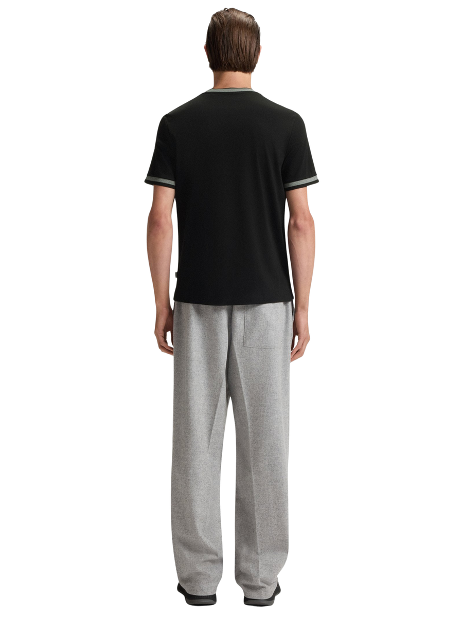 T-Shirt Boss nera con inserti grigi 50543858 100 Boss 