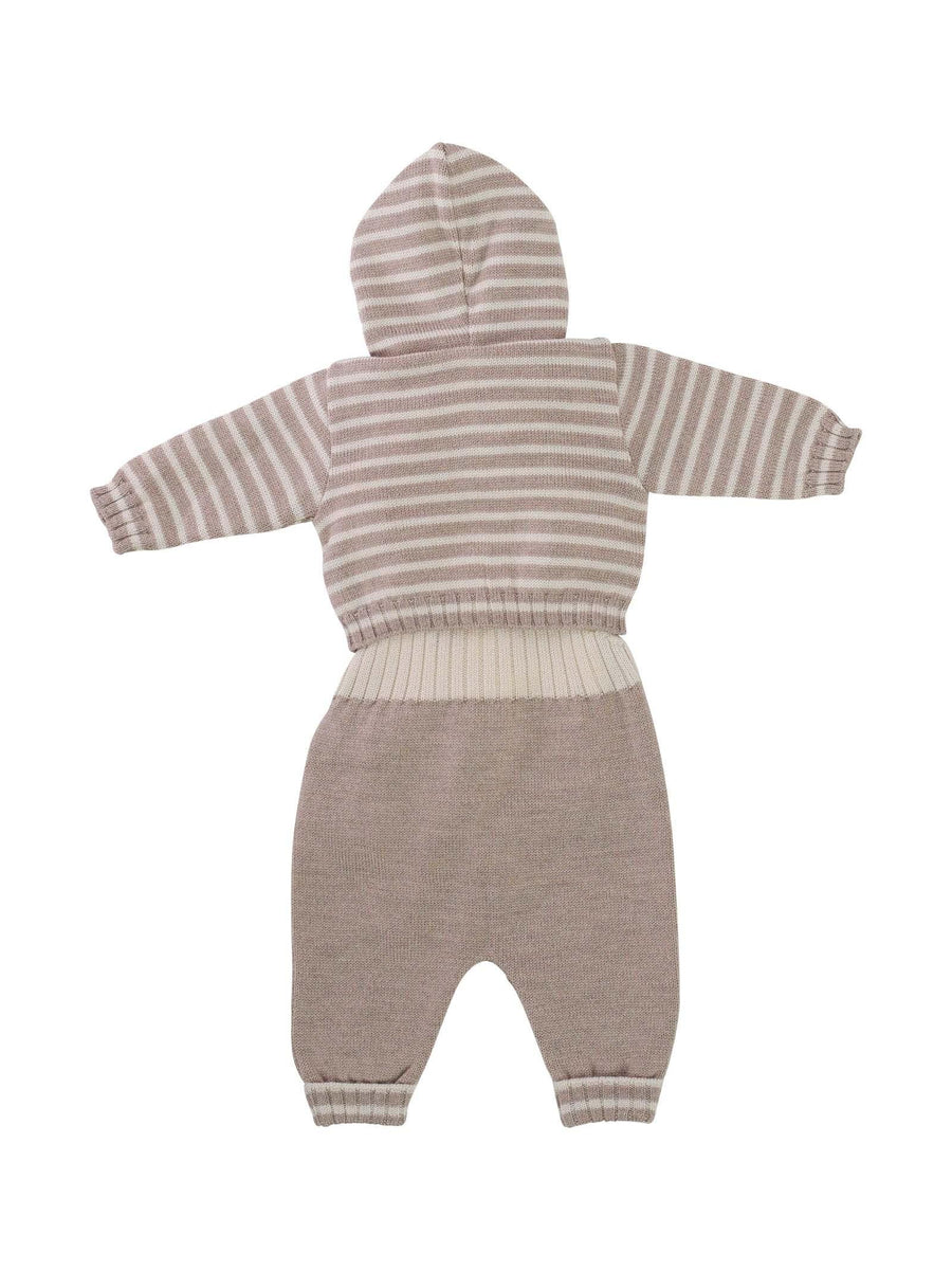 Completo tortora con salopette IF5831 CNA38 Marlù 