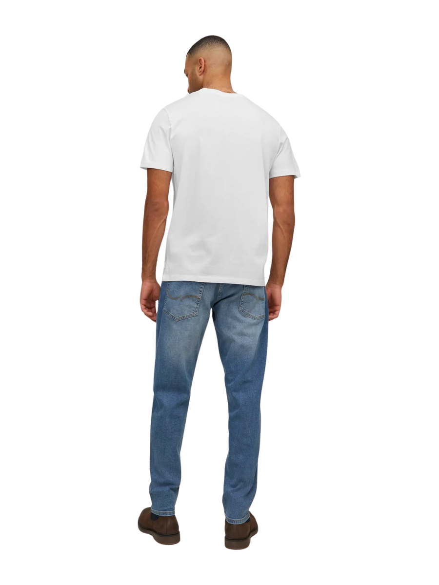 T-Shirt  a mezze maniche Jack & Jones bianca 12156102 White Jack & Jones 