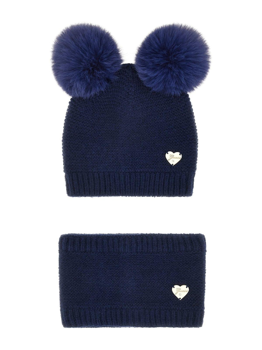 Coordinato cappello e scaldacollo Guess blu A4BZ01Z2QP0 G7HR Guess 