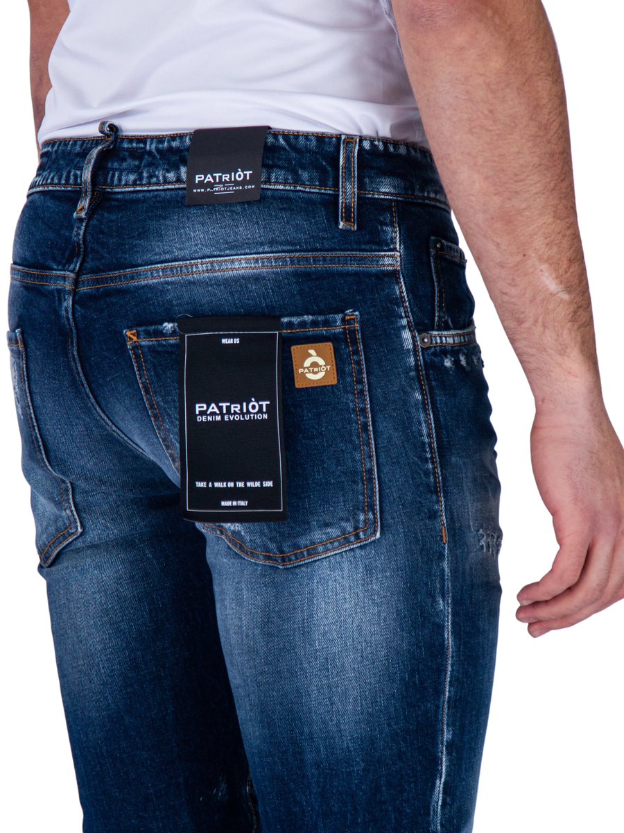 Jeans "Regular" Patriot blu in denim SKYC08 DNM Patriot 