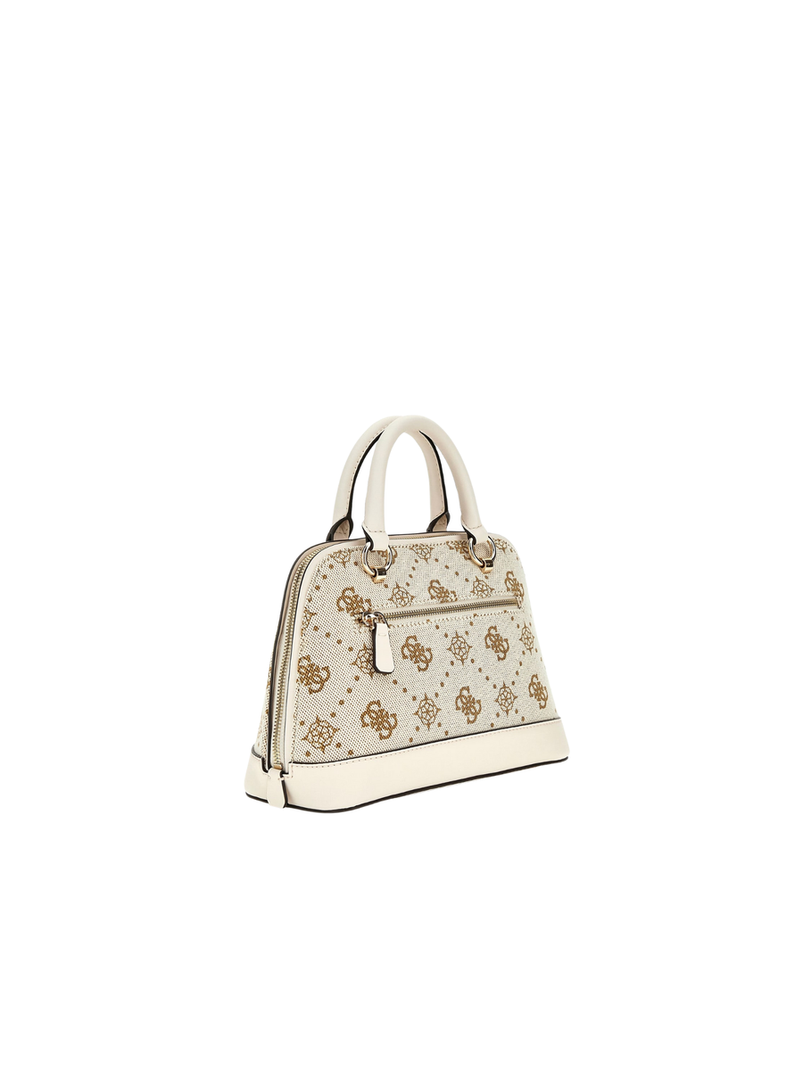 Borsa a mano Guess beige con logo 4G all over HWCP9654050 OFL Guess 