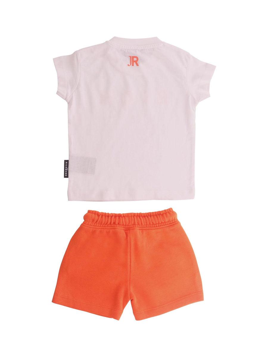 Completo John Richmond bianco e arancione "rich" RIP25019CJ WHT/APRICOT John Richmond 