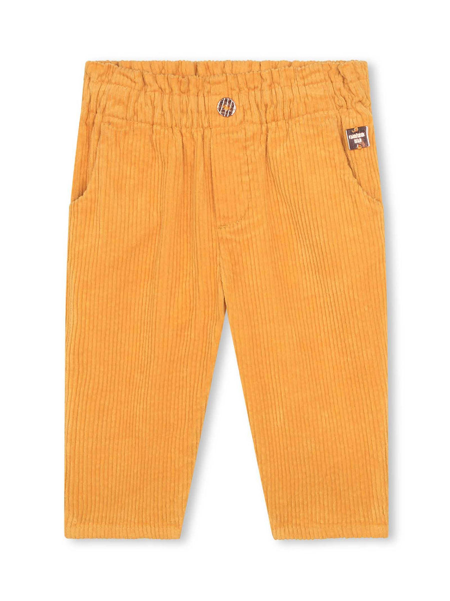 Pantalone costine arancio pastello Y04158 587 Carrement Beau 