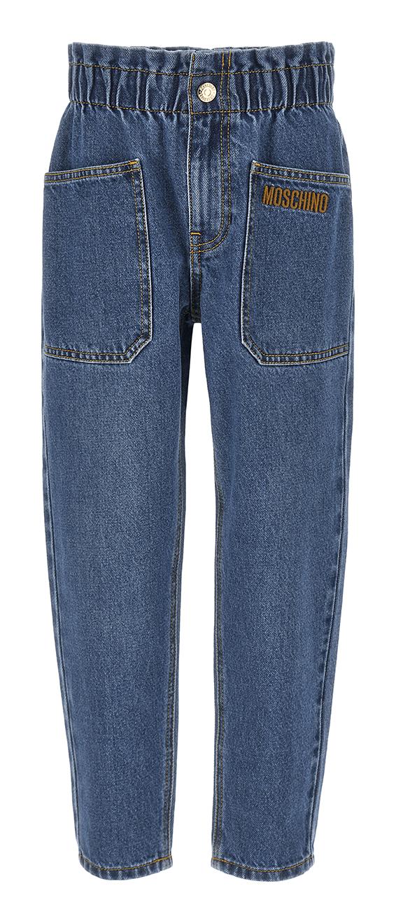 Jeans in denim Moschino con tasca ricamata HDP05UL0E29 40290 Moschino 