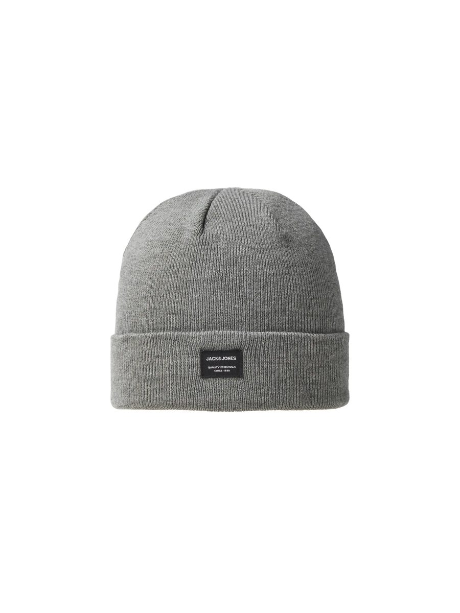 Cappello Jack & Jones grigio melange con patch logato 12092815 Grey Melange Jack & Jones 