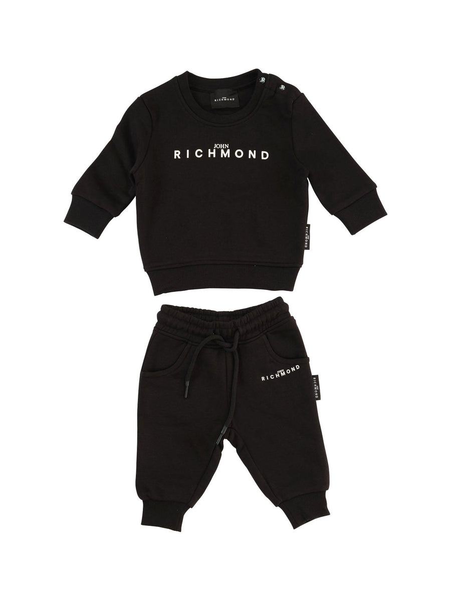 Completo John Richmond nero con logo in gomma a contrasto RIA25003CF BLACK John Richmond 