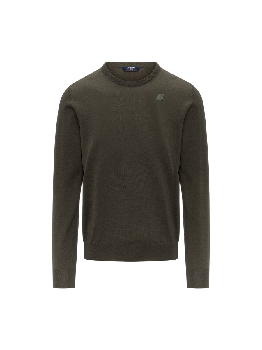 Maglione "Sebastien Merino" K-Way verde K2142EW WMR K-WAY 
