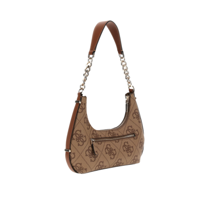 Borsa a spalla Guess beige con monogram all over HWSO7838180 LTL Guess 
