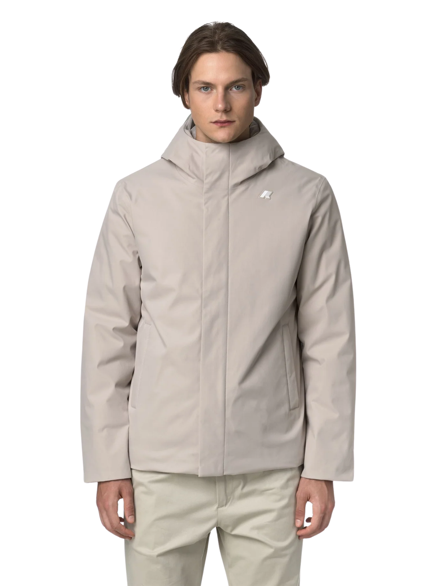 Giubbino "Jacko Twill Marmotta" K-Way beige K8133DW B2X K-WAY 