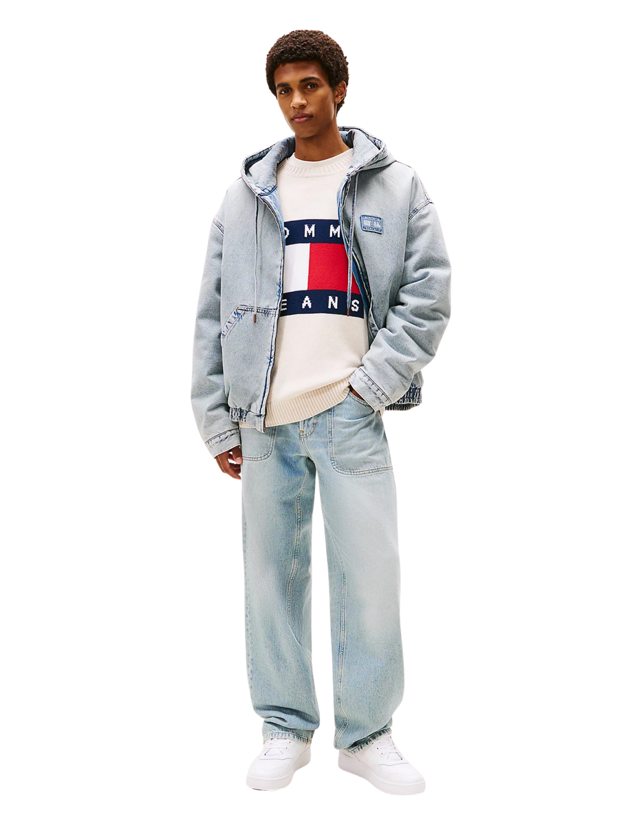 Bomber relaxed fit in denim imbottito Tommy Hilfiger DM0DM22137 1AB Tommy Hilfiger 