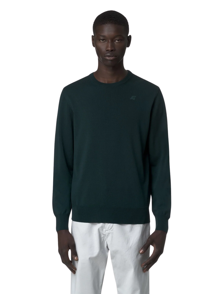 Maglione "Sebastien Merino" K-Way verde scuro K2142EW 614 K-WAY 