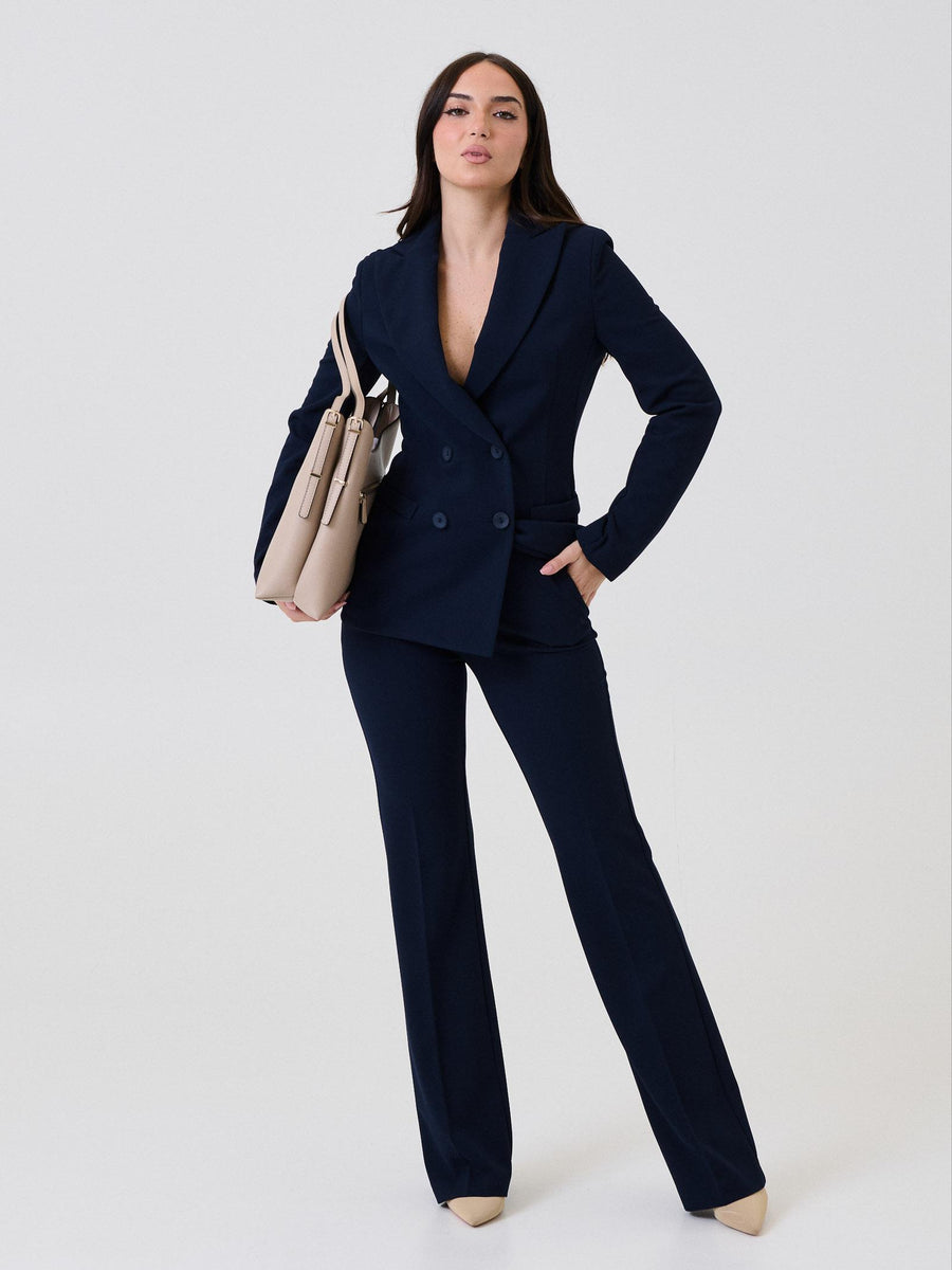 Pantalone a palazzo Armoire blu 25535 BLU Armoire 