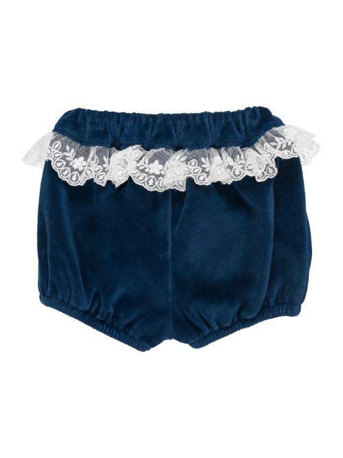 Culotte Nanan blu con rouches I24436 BL Nanan 