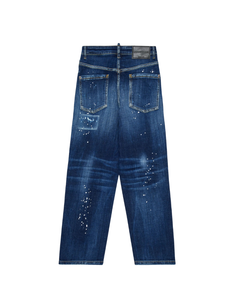 Jeans Dsquared blu effetto used DQ3082 DQ01 Dsquared 