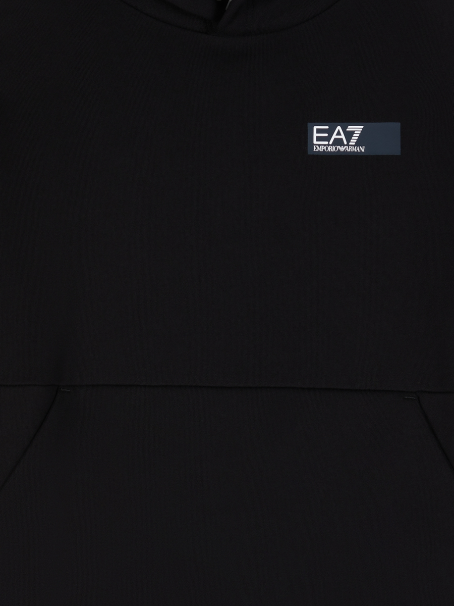 Tuta Armani EA7 nera con dettagli azzurri 6DBV58BJEXZ 1200 Armani EA7 