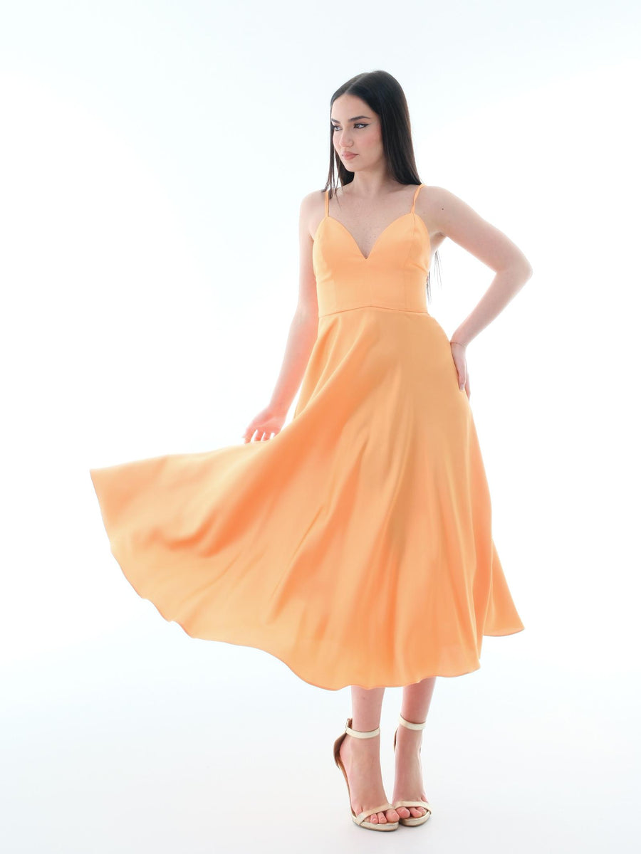 Abito "Vyvian" Silence Limited arancione satinato ABF10 APRICOT Silence Limited 
