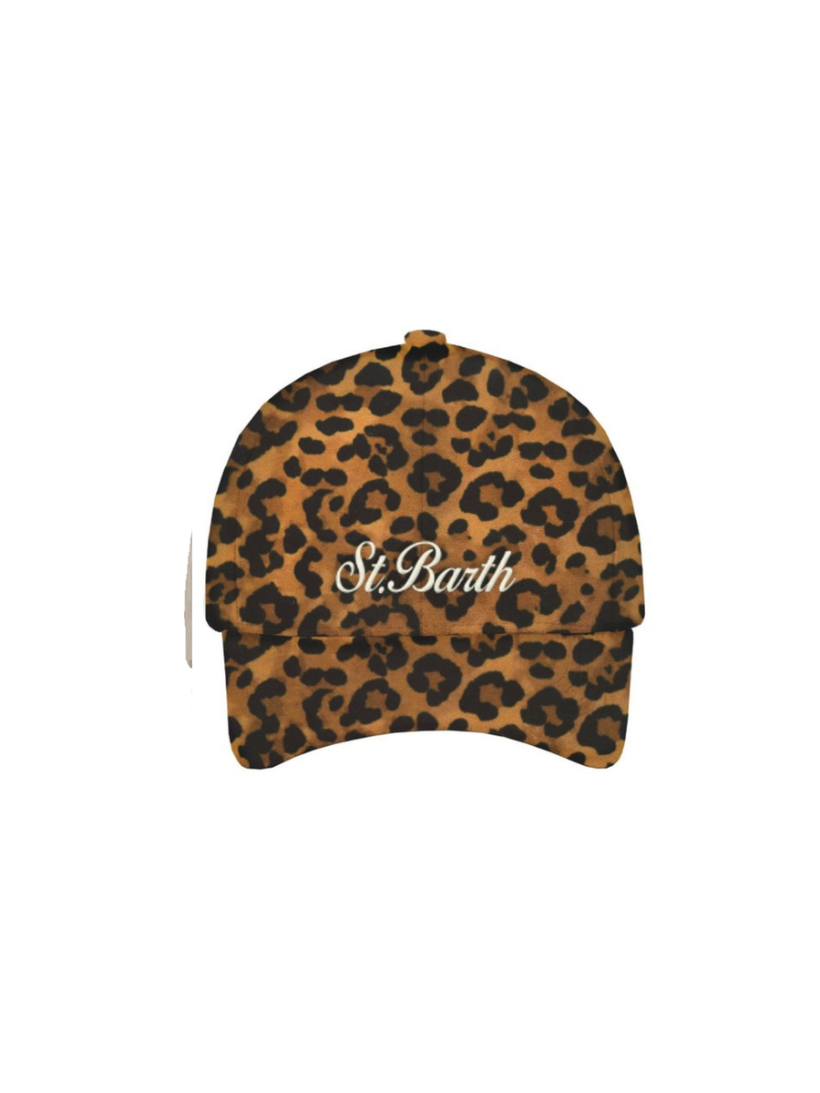 Cappello "18 emb" Saint Barth marrone leopardato BASB0013 00337I MC2 SAINT BARTH 