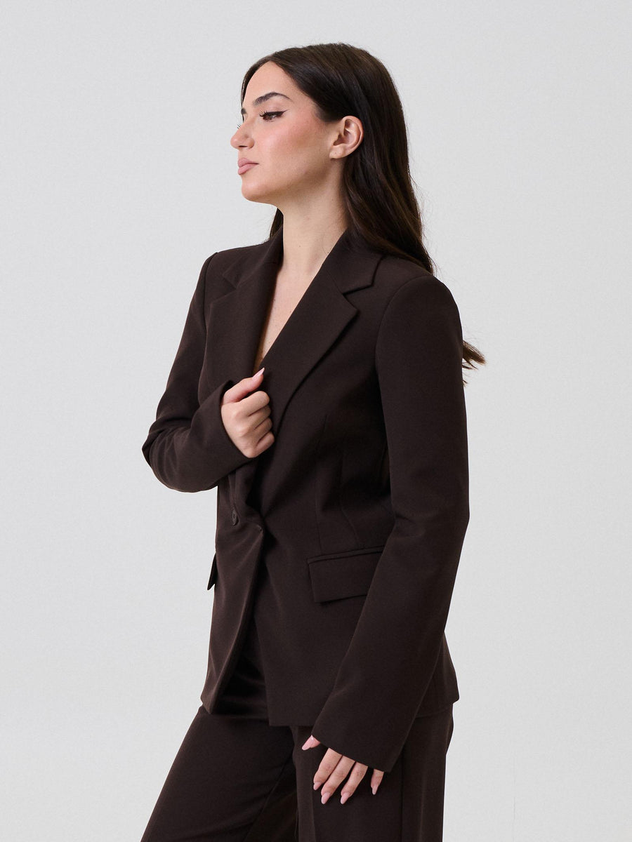 Giacca doppiopetto Armoire moro in tessuto tecnico 25502 MORO Armoire 