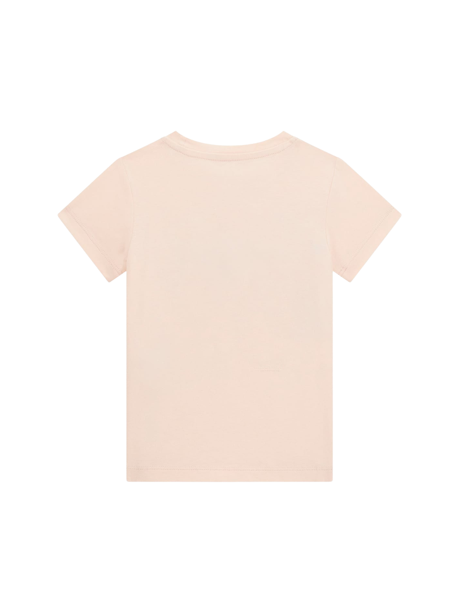 T-Shirt Guess rosa con scritta love K5RI06K6YW4 G63Q Guess 