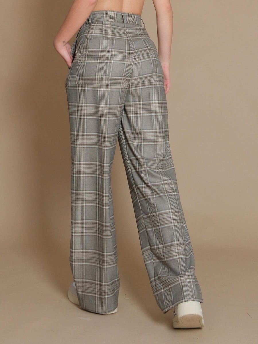 Pantalone Vicolo beige principe di galles TS0962 BEIGE Vicolo 