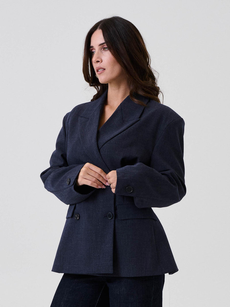 Blazer doppiopetto strutturato Vicolo blu TF0856 BLU Vicolo 