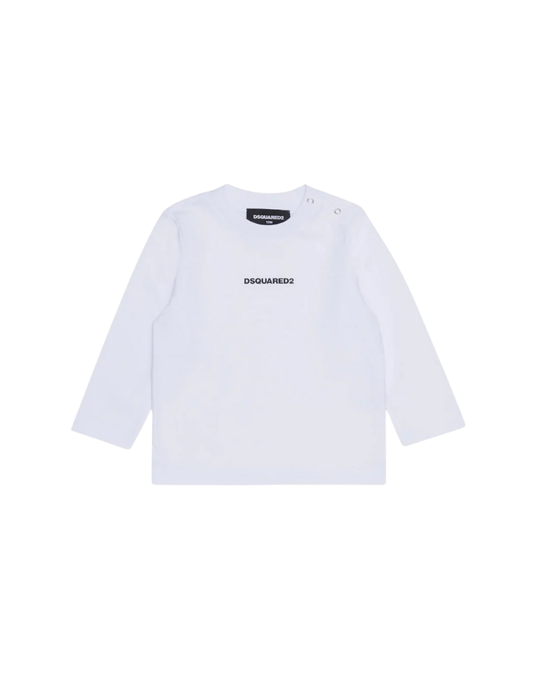 T-Shirt a maniche lunghe Dsquared bianca DQ3108 DQ100 Dsquared 