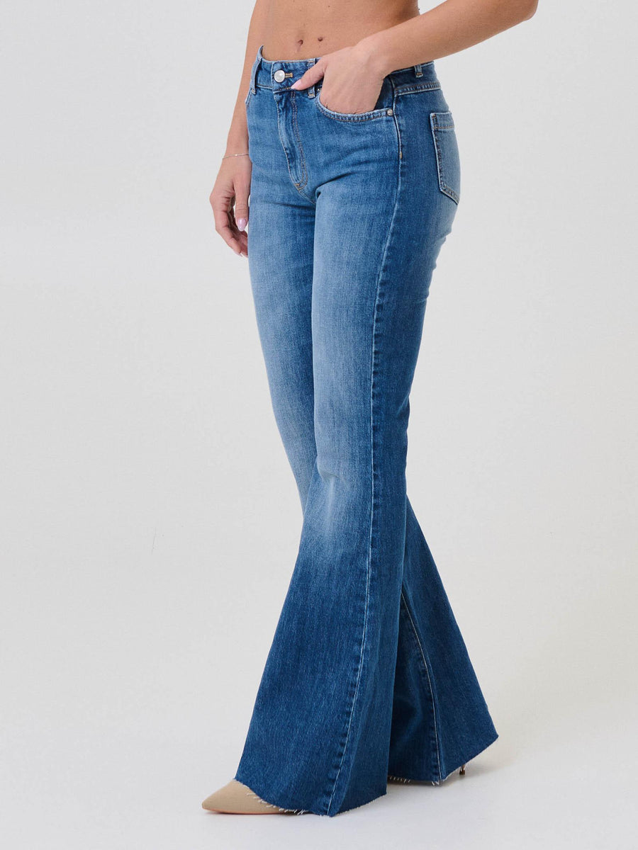 Jeans "Gisele Flare" Vicolo in denim DF5164 DNM Vicolo 