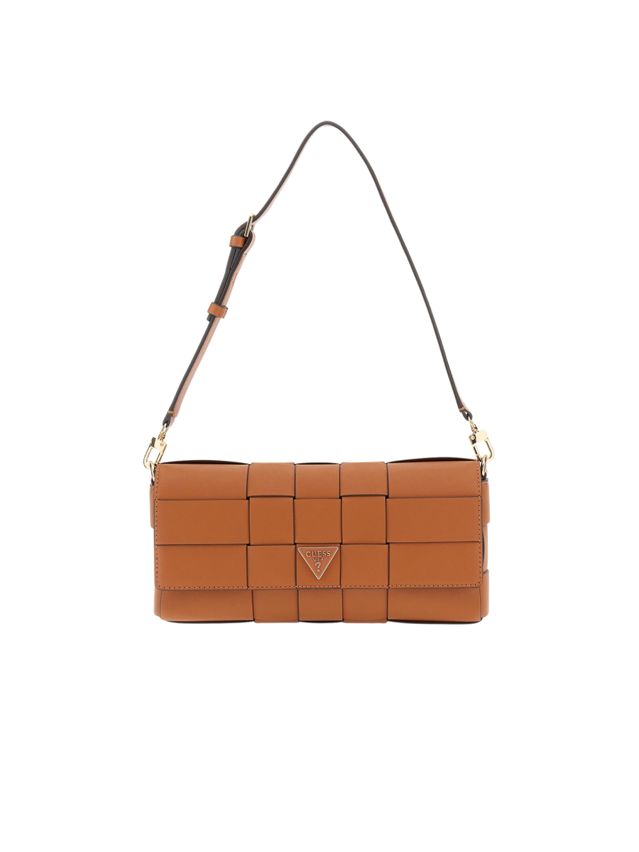 Borsa a spalla Guess cuoio intrecciata HWWG9661190 CAR Guess 