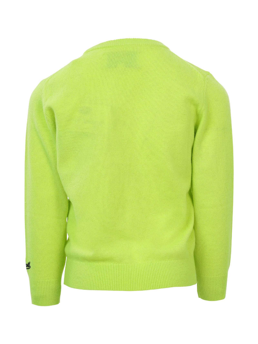 Maglioncino verde acido Vado al massimo DOUGLAS 01471C MC2 SAINT BARTH 