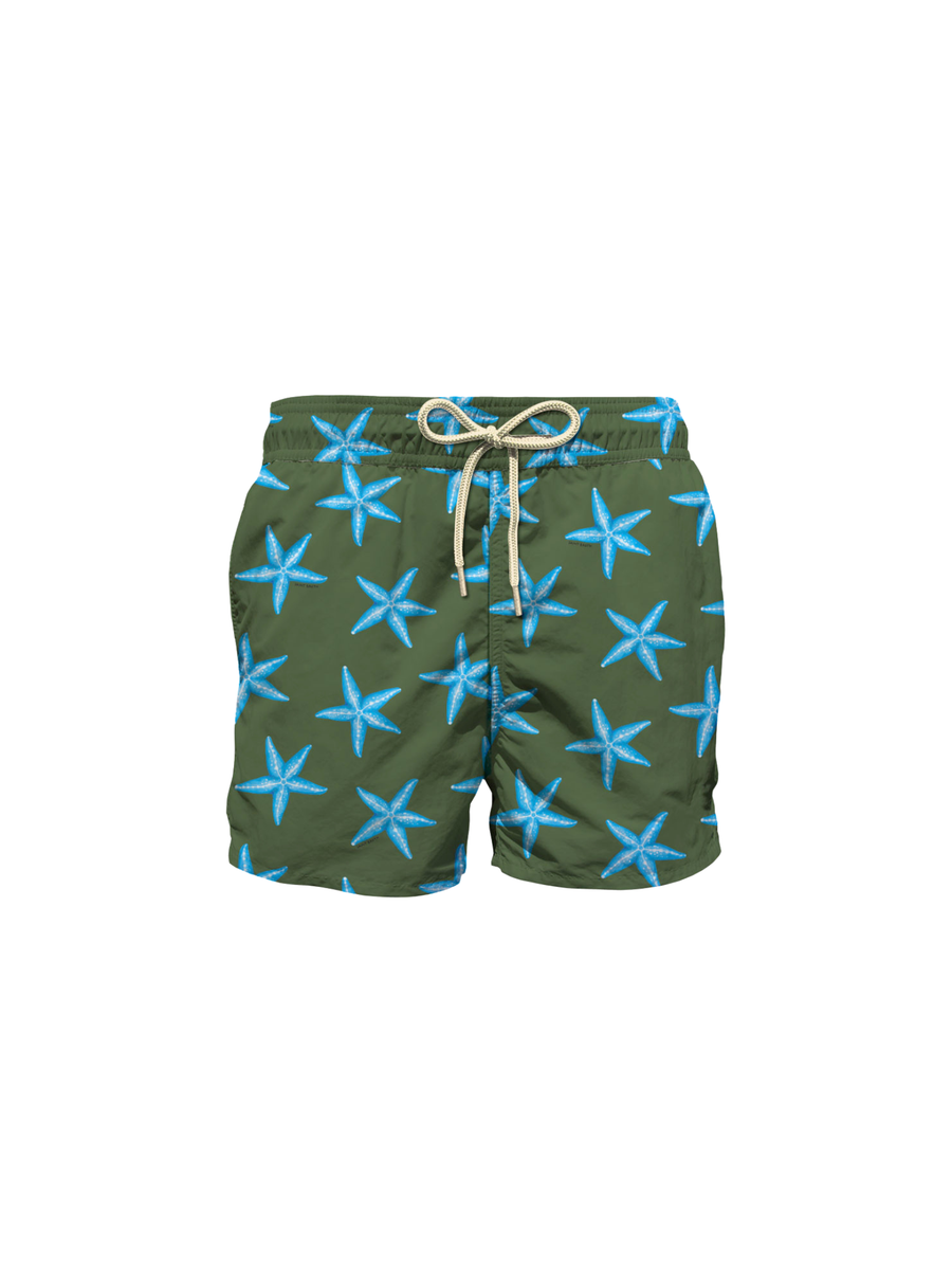 Costume MC2 Saint Barth "Lighting" verde stampa Stelle marine LIG0001 01782H MC2 SAINT BARTH 