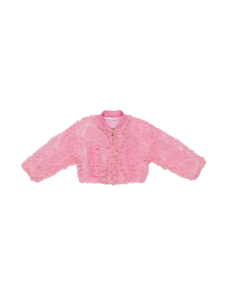 Giacca bomber Miss Grant rosa in ecopelliccia MG1547 BUBBLE Miss Grant 