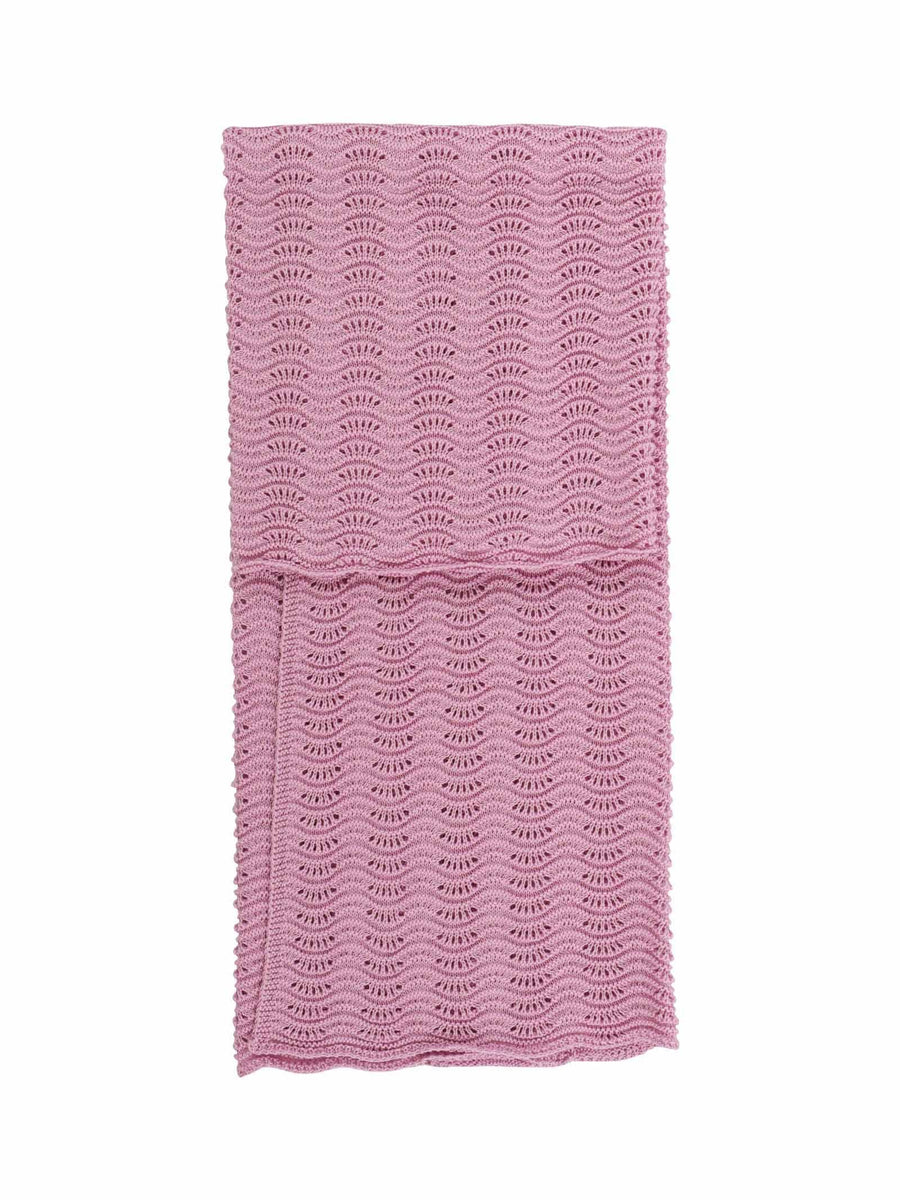 Coperta ricamata ciclamino EL1080 C61 Marlù 